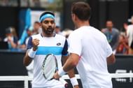 Divij Sharan (L) and Artem Sitak (R)